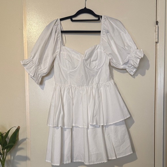 Altar'd State Elegant White Dress - Picture 1 of 4